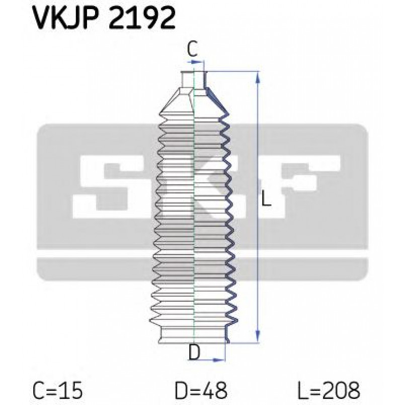 VKJP 2192 SKF - Пильовик привідного валу